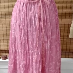 Elegant Pink Lace Skirt Made In USA Vintage Y2k!